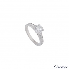 Cartier Platinum Diamond 1895 Solitaire Ring 0.90ct E/VS2 Cartier Platinum Diamond 1895 Solitaire Ring 0.90ct E/VS2